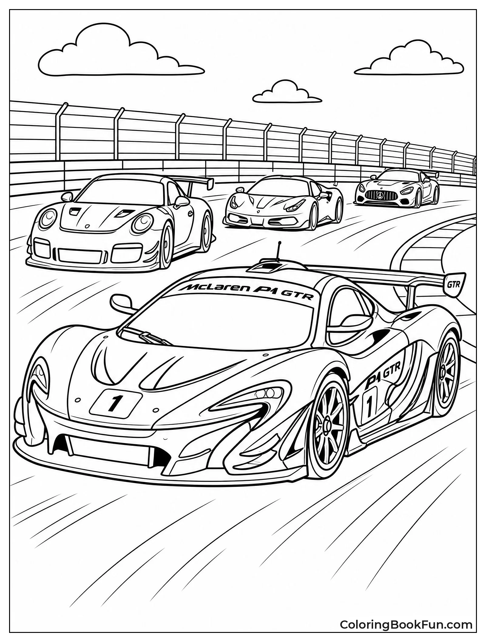 McLaren P1 GTR on Track