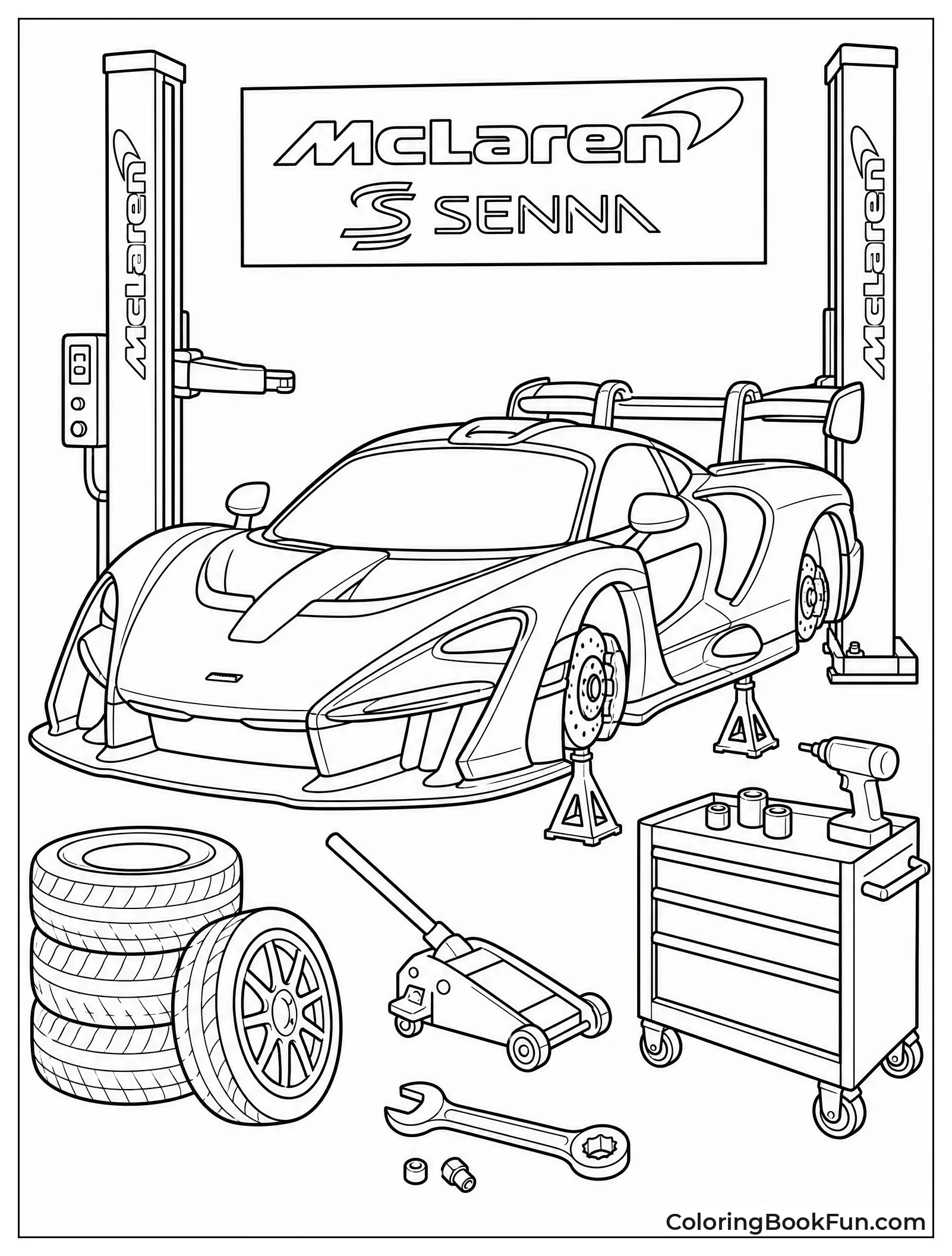 McLaren Getting Fixed in Garage