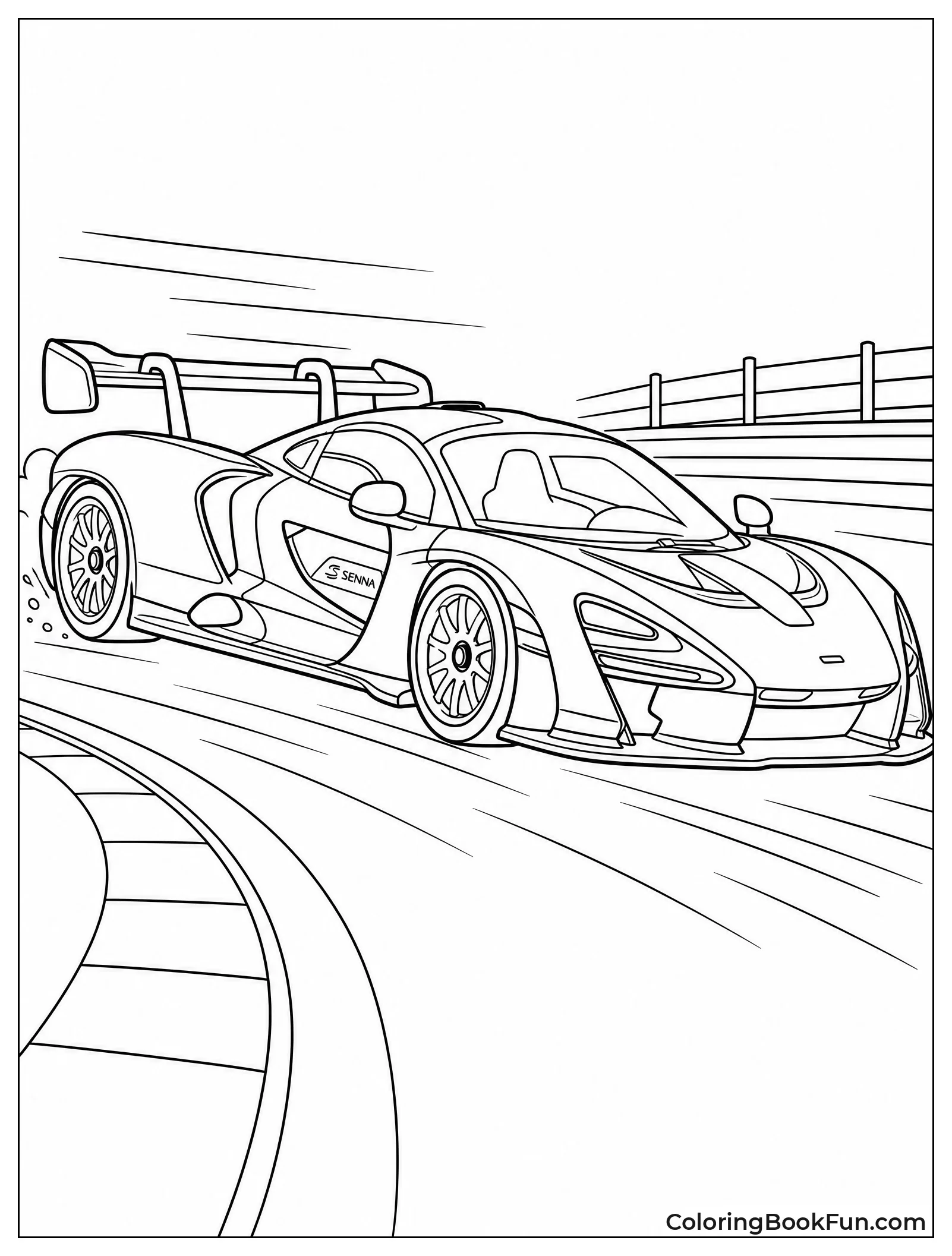 McLaren Senna Zooming on Track