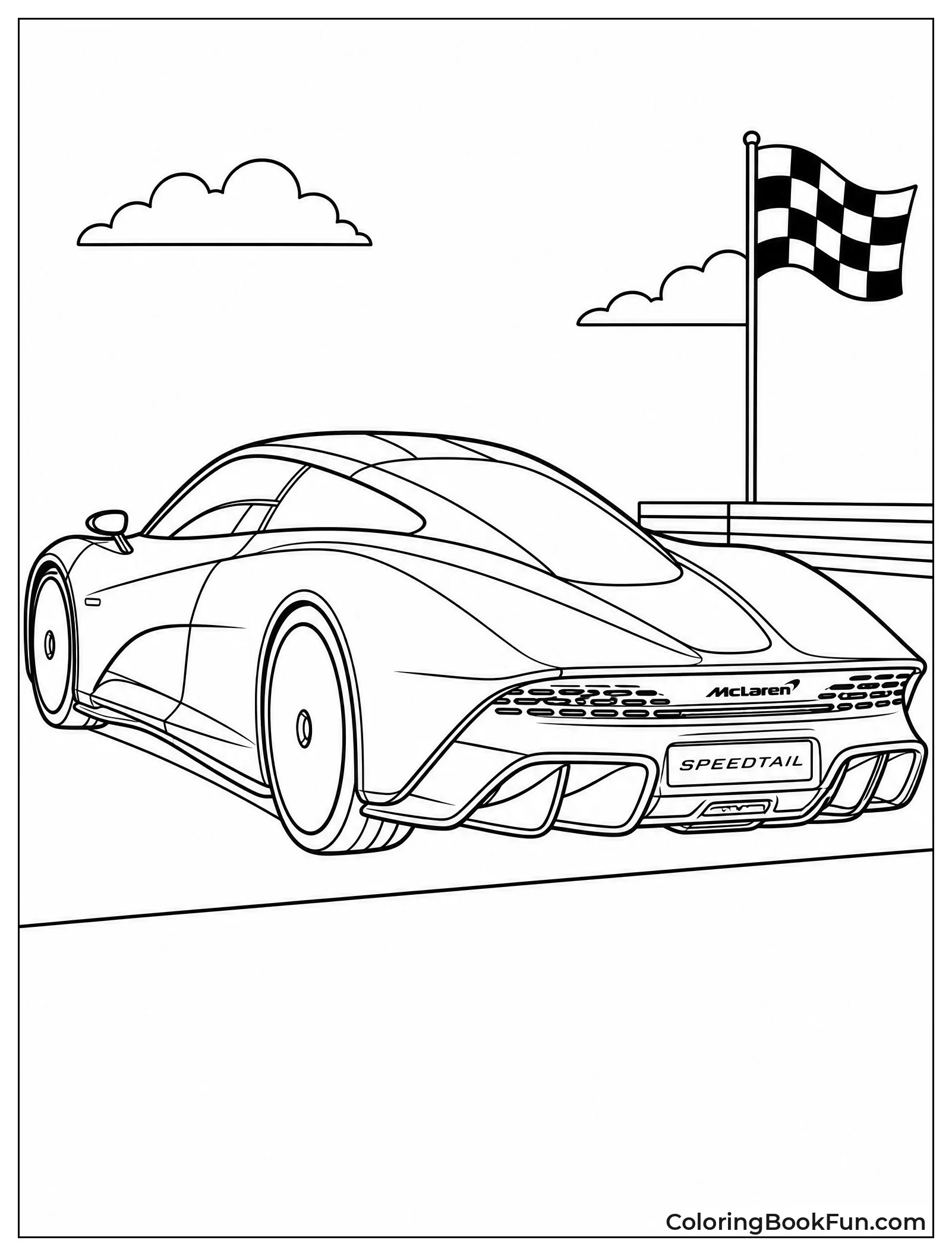 McLaren Speedtail with Long Tail