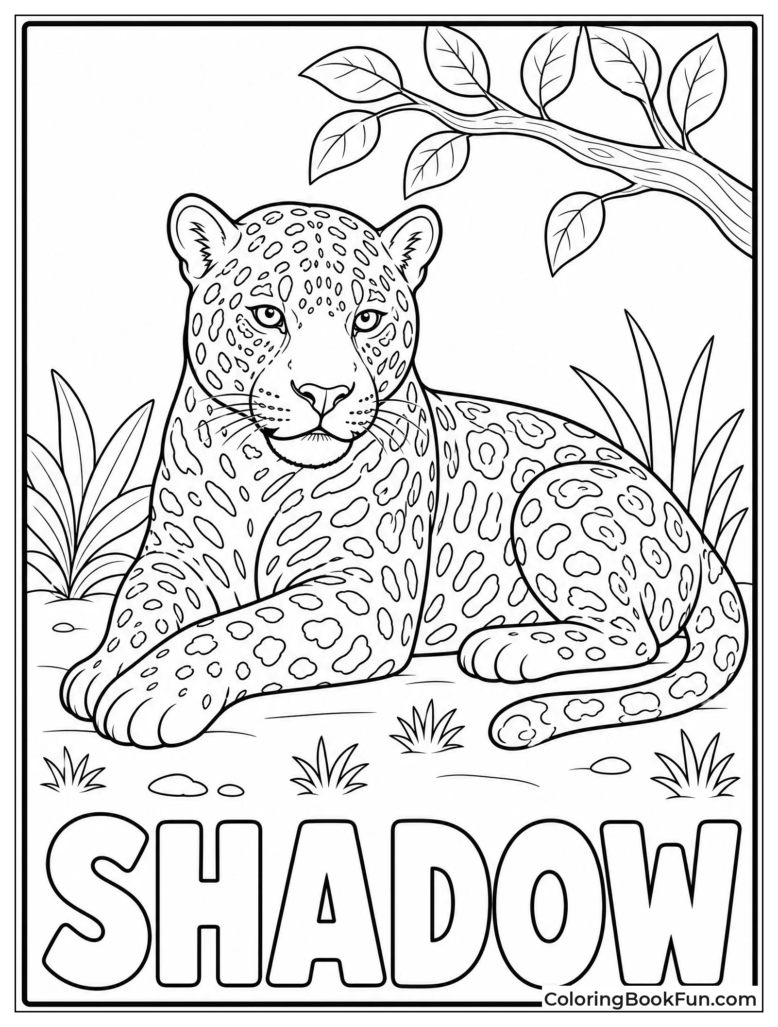 Black Jaguar with Faint Spots