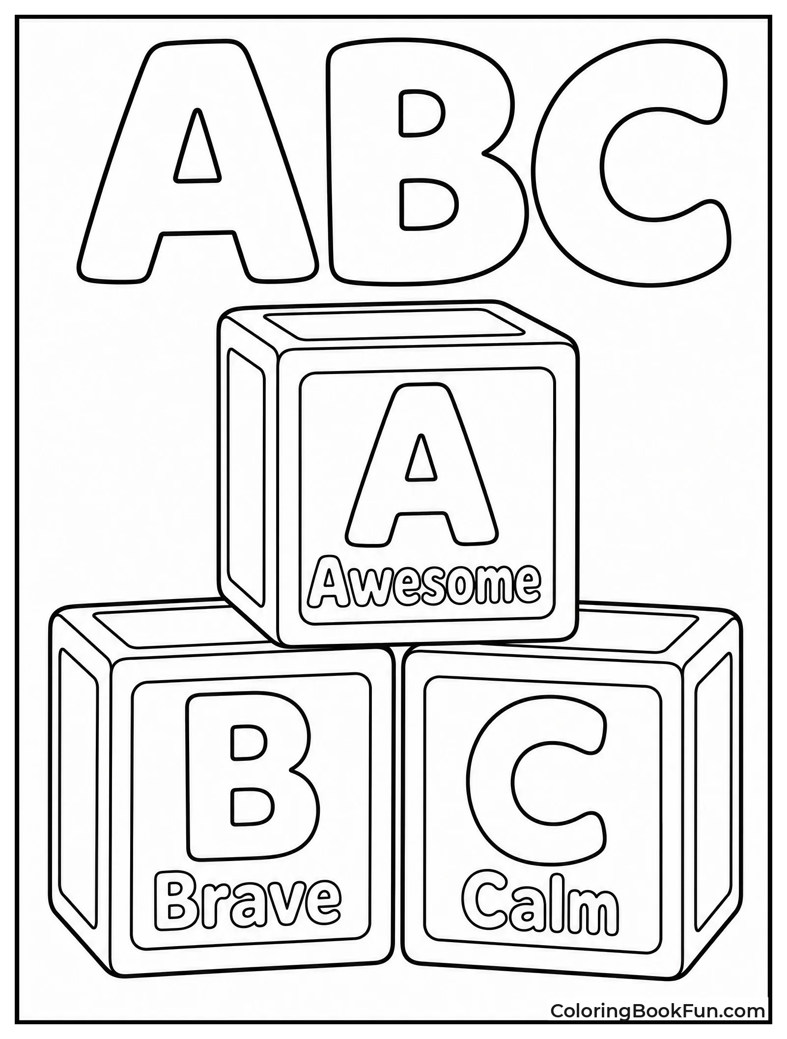 Toy Blocks with Feeling Words