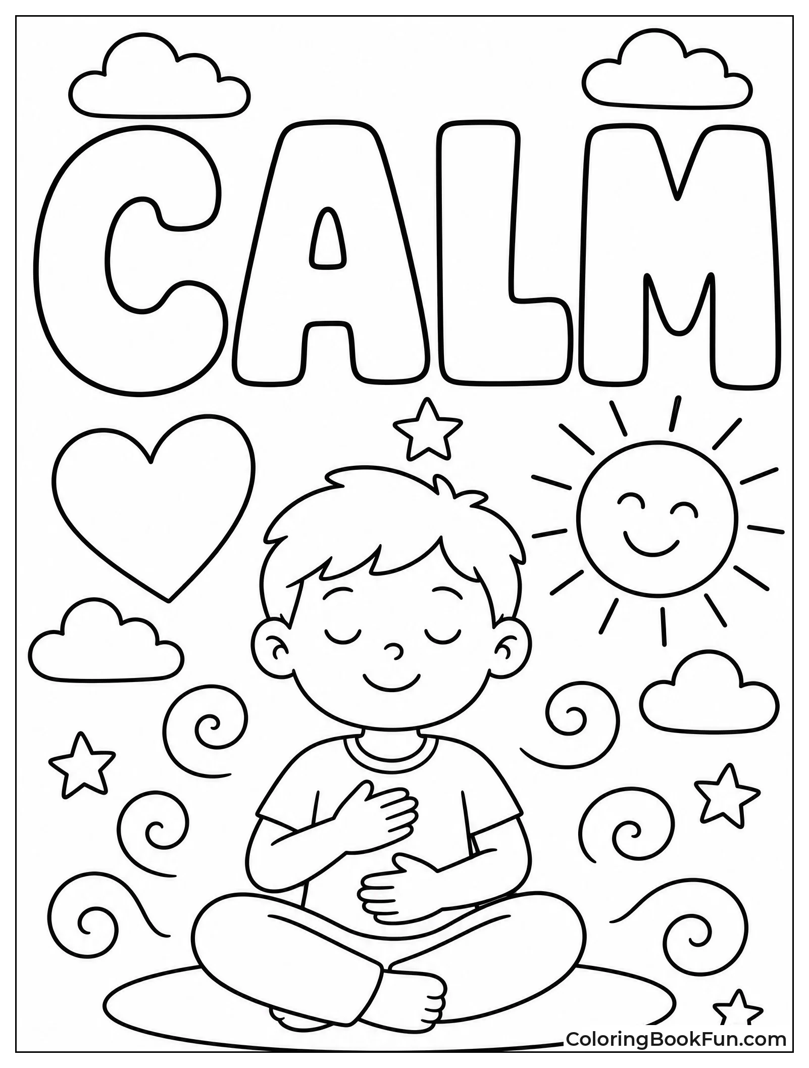 Big Bubbly Word Calm
