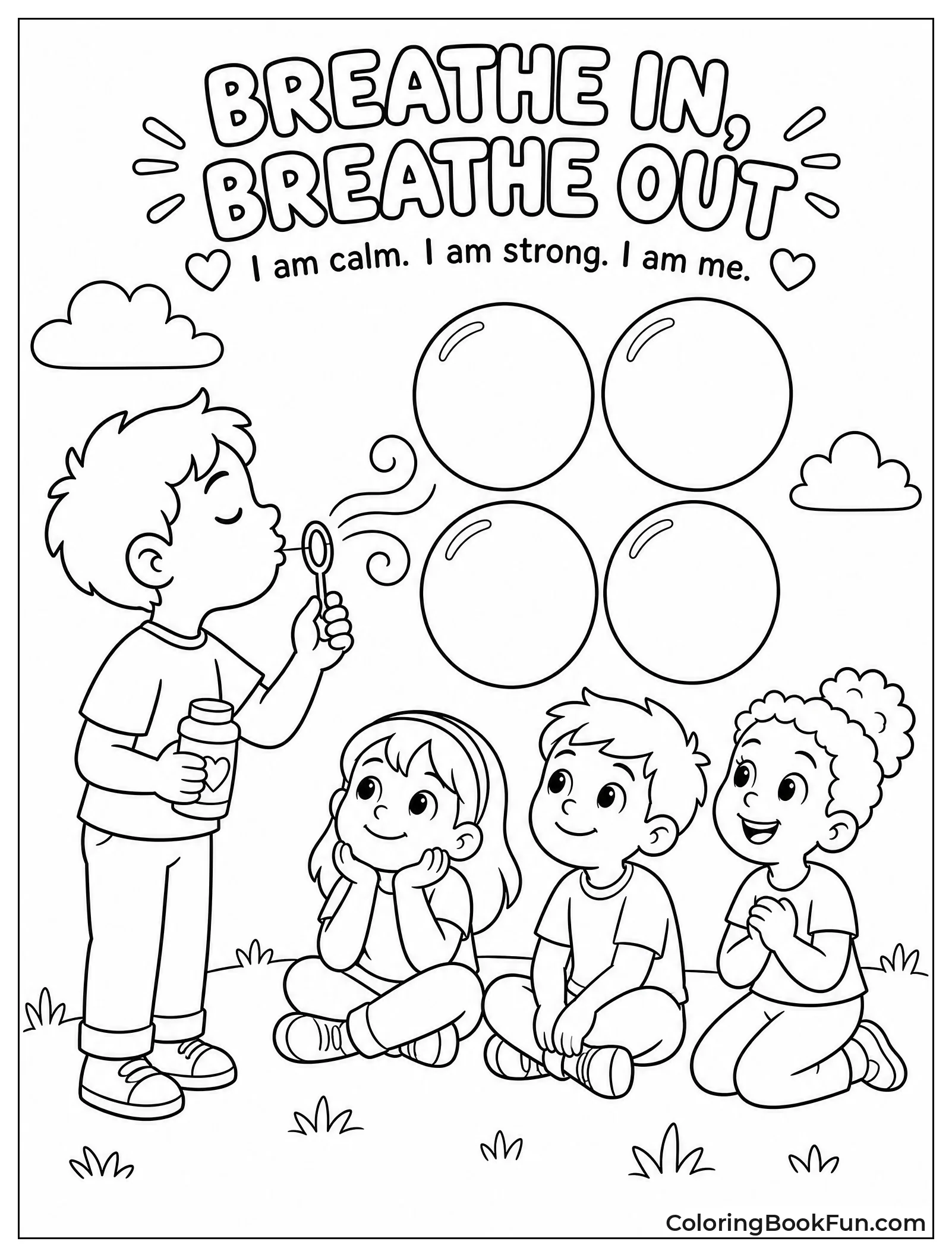 Blowing Bubbles for Four Breaths