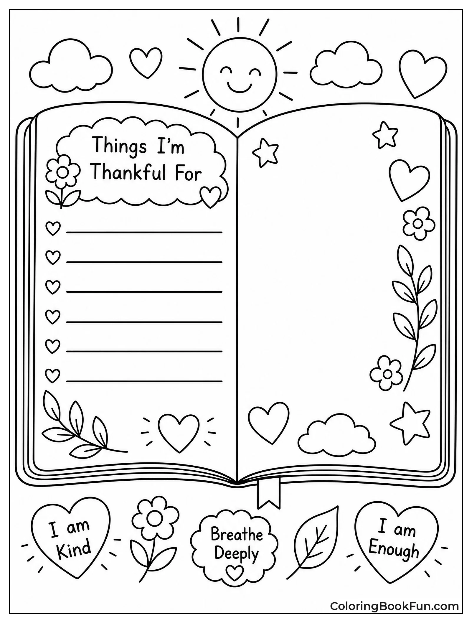 Gratitude Journal with Lines