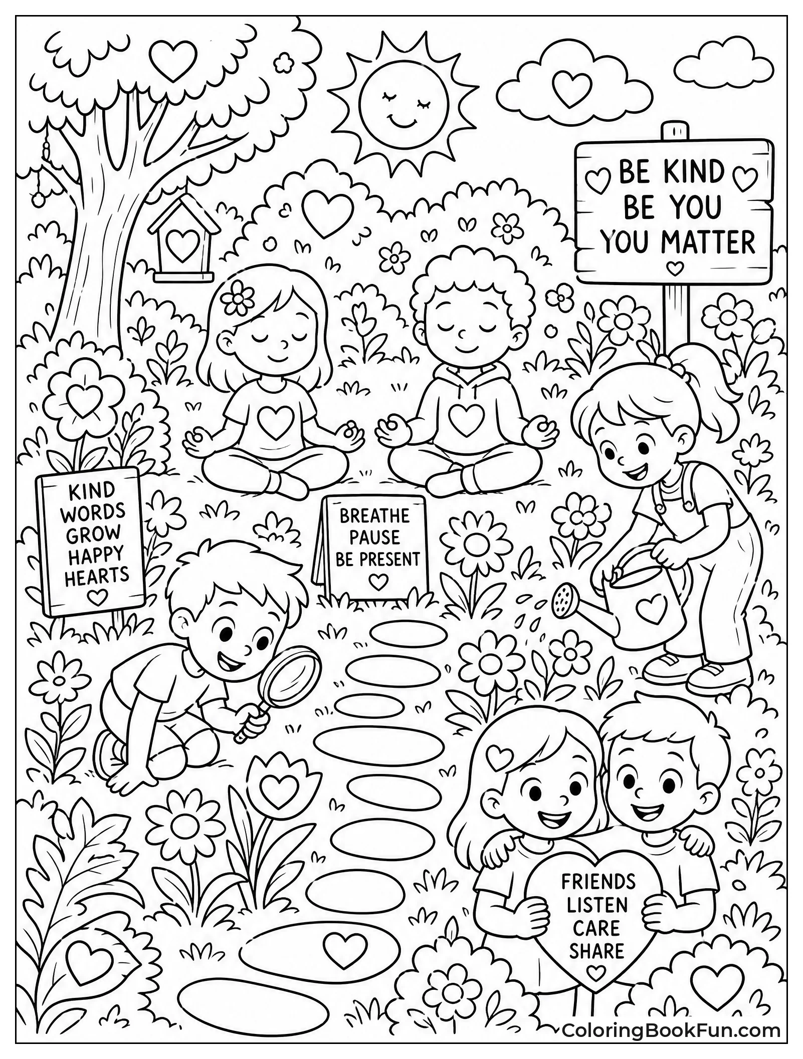 Garden with Hidden Hearts