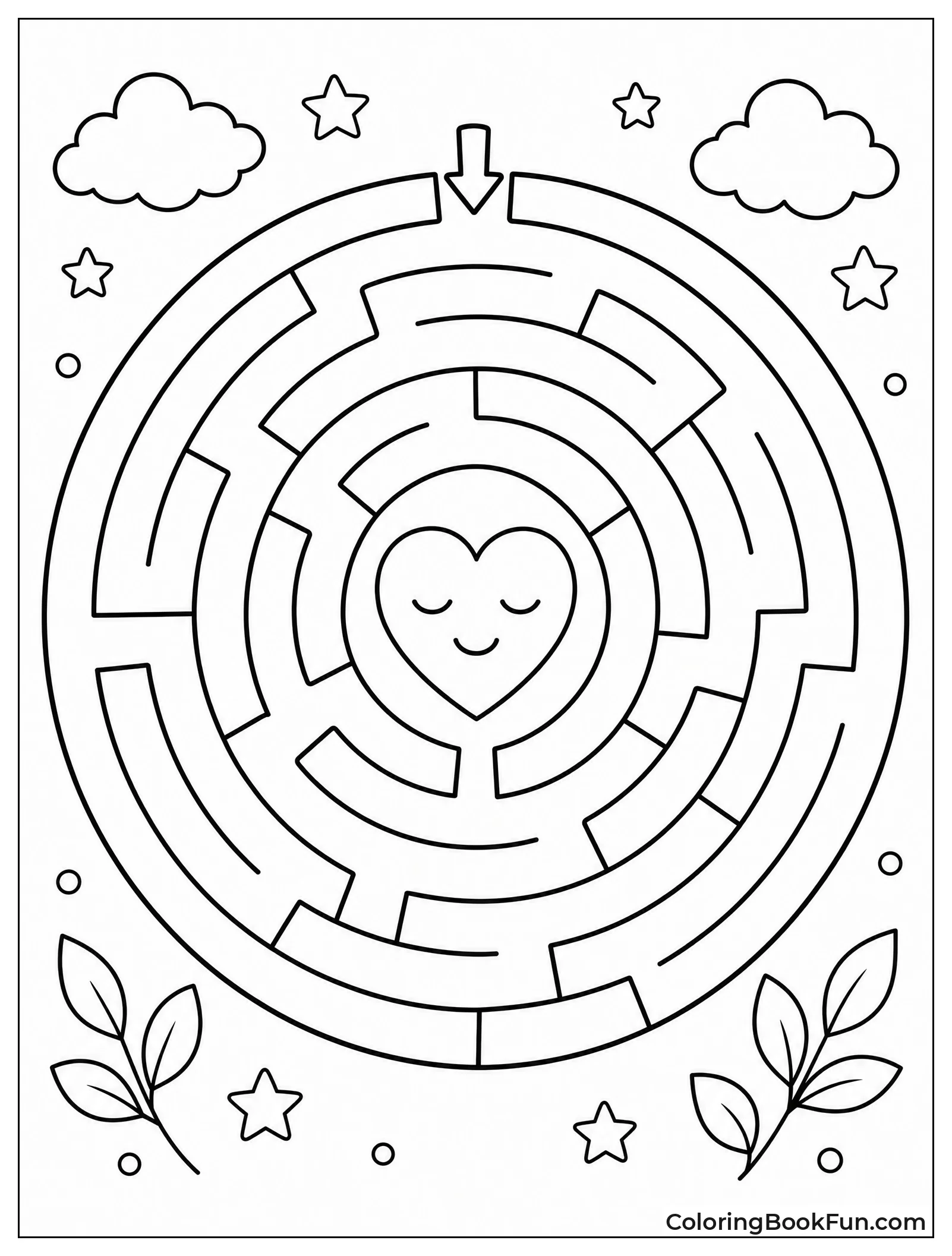 Maze Leading to Calm Heart