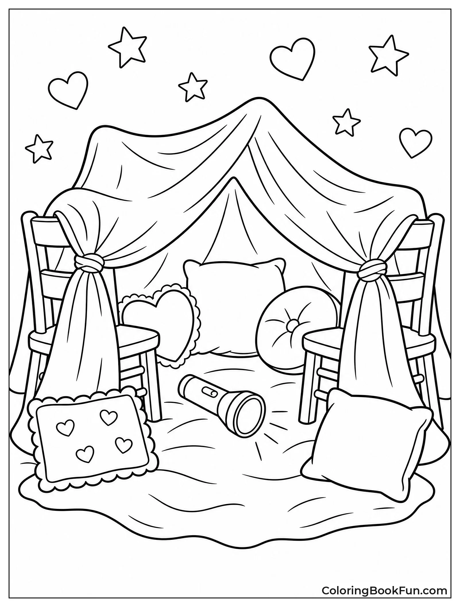Cozy Blanket Fort Safe Space