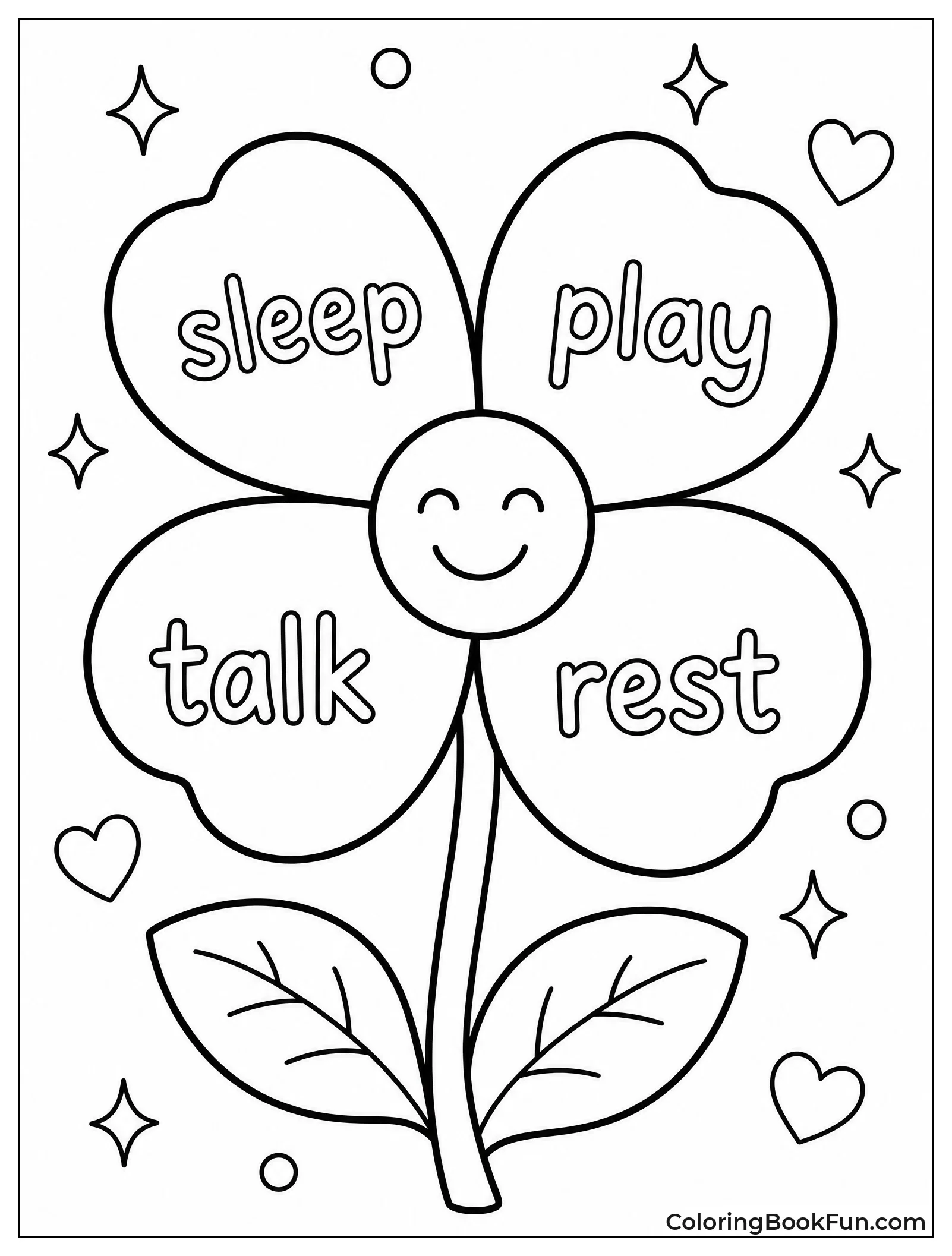 Flower with Self Care Petals