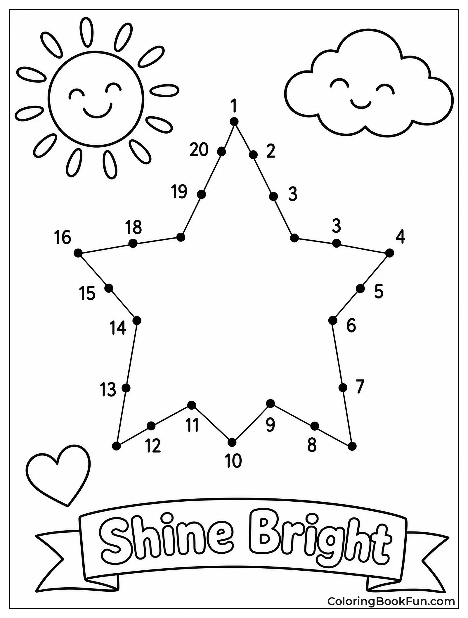 Connect Dots to Make Star