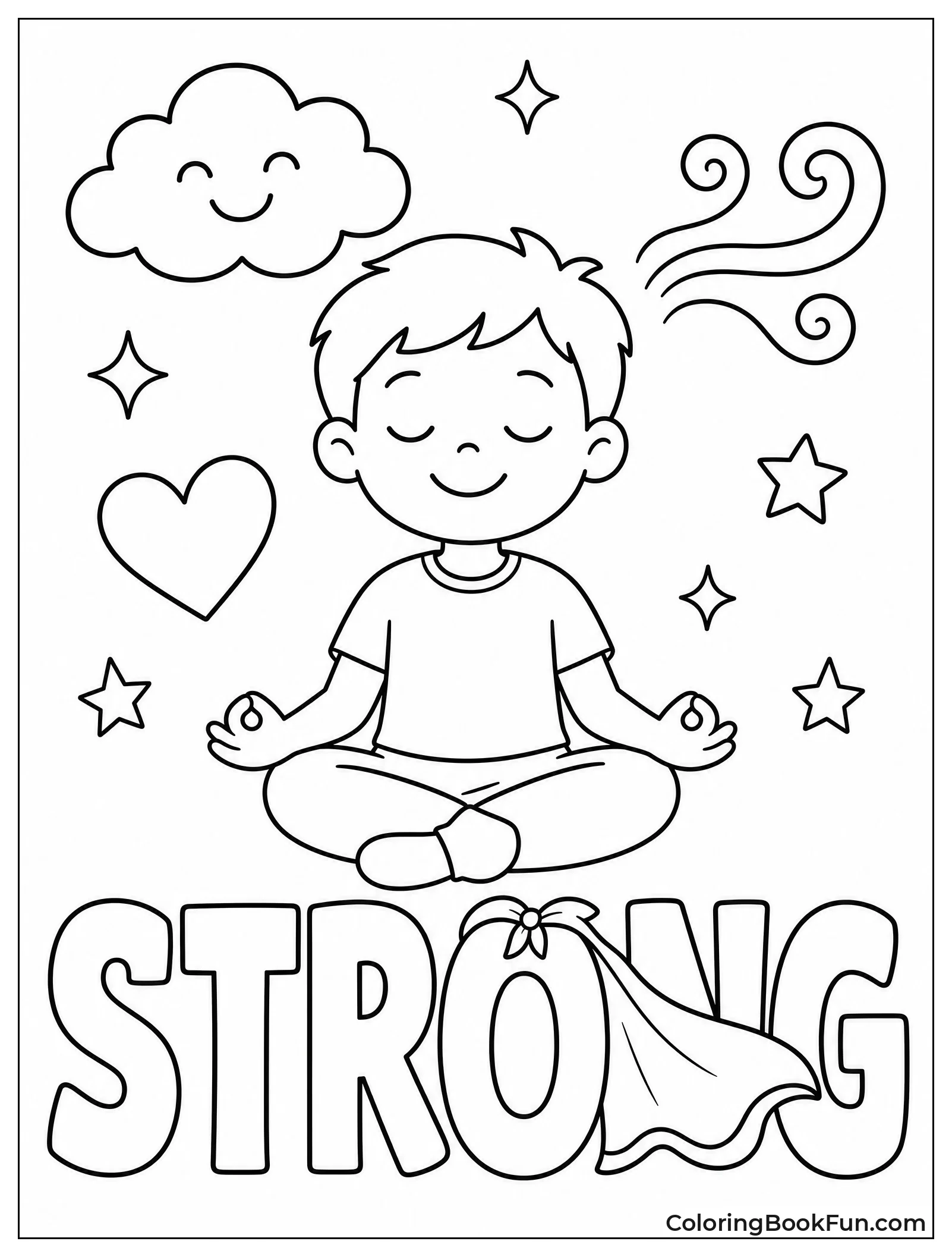 Strong Word in Block Letters