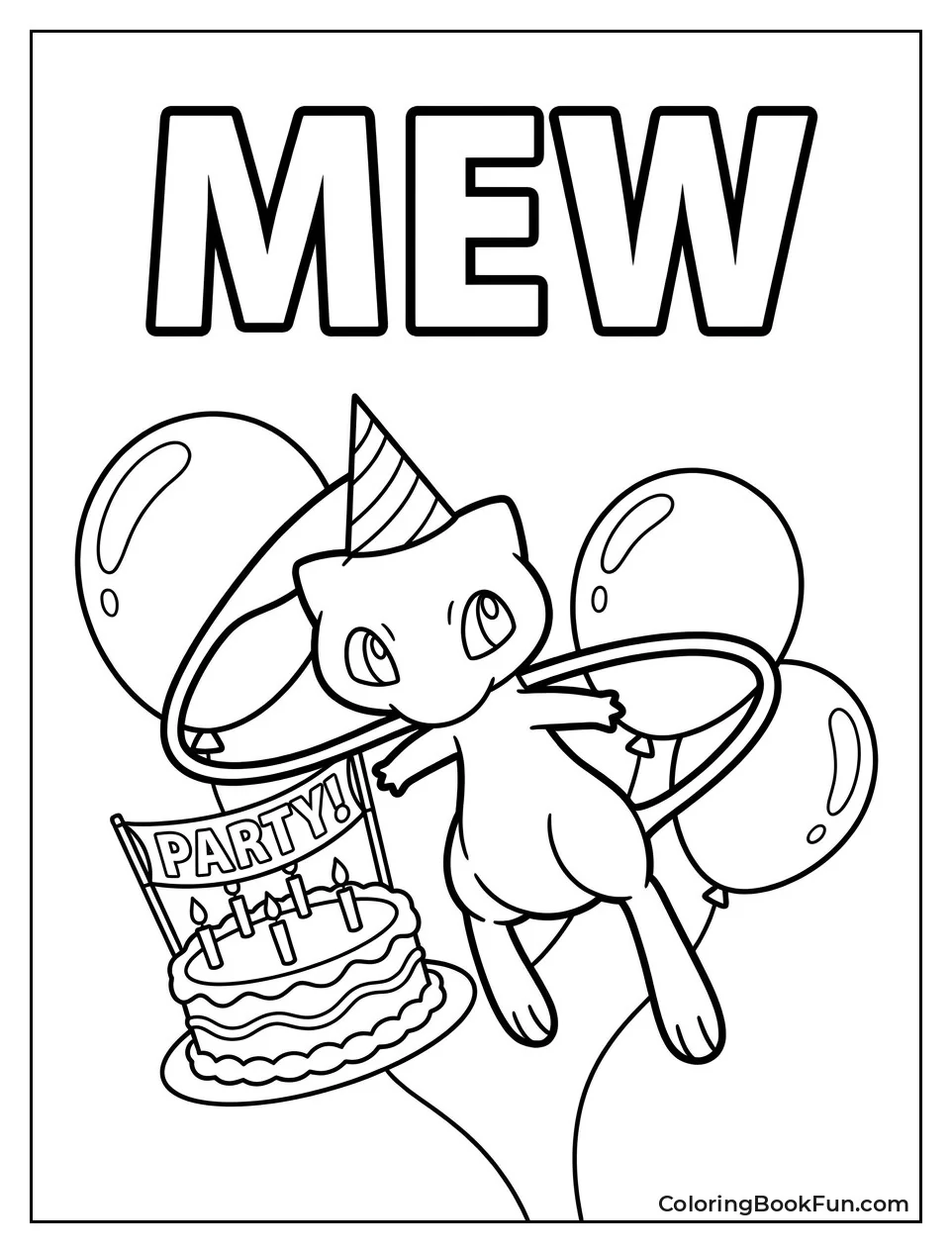 Mew Celebrating Birthday with Friends