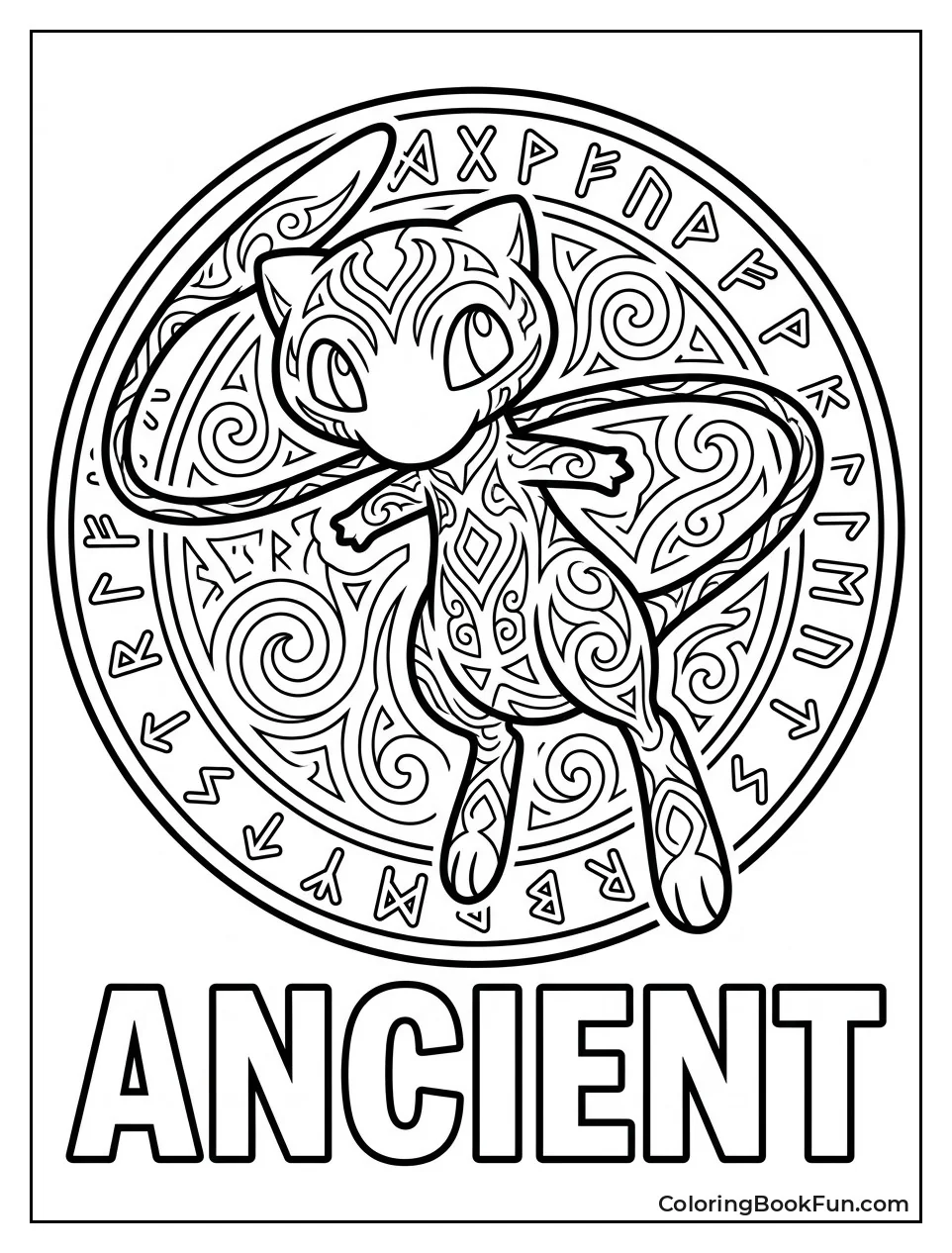 Mew on Ancient Card Design