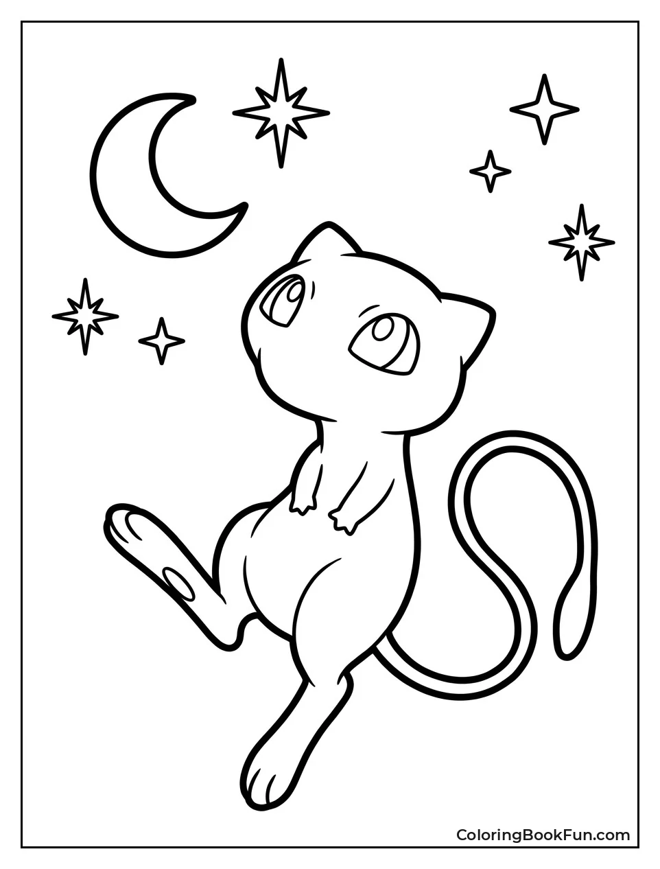 Mew Looking at Twinkling Stars