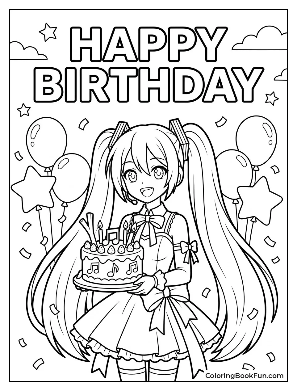 Miku Celebrates with Cake