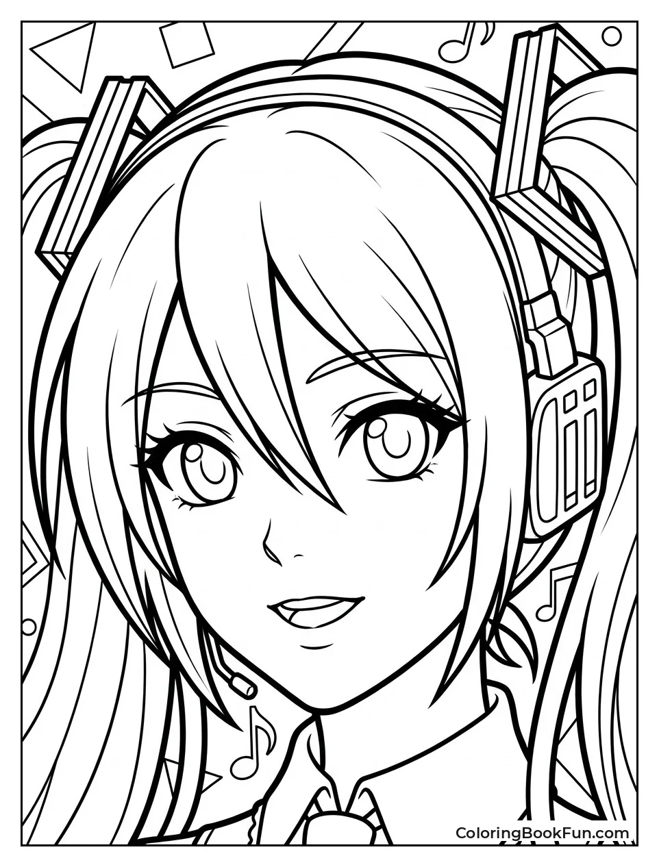 Miku Wears Big Headphones