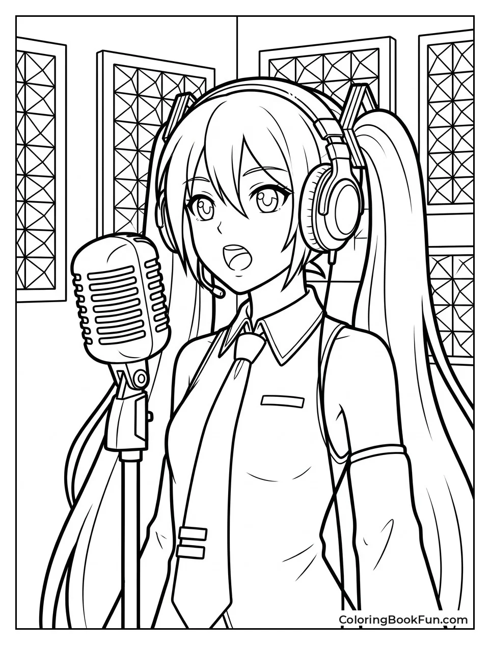 Miku Records a Song