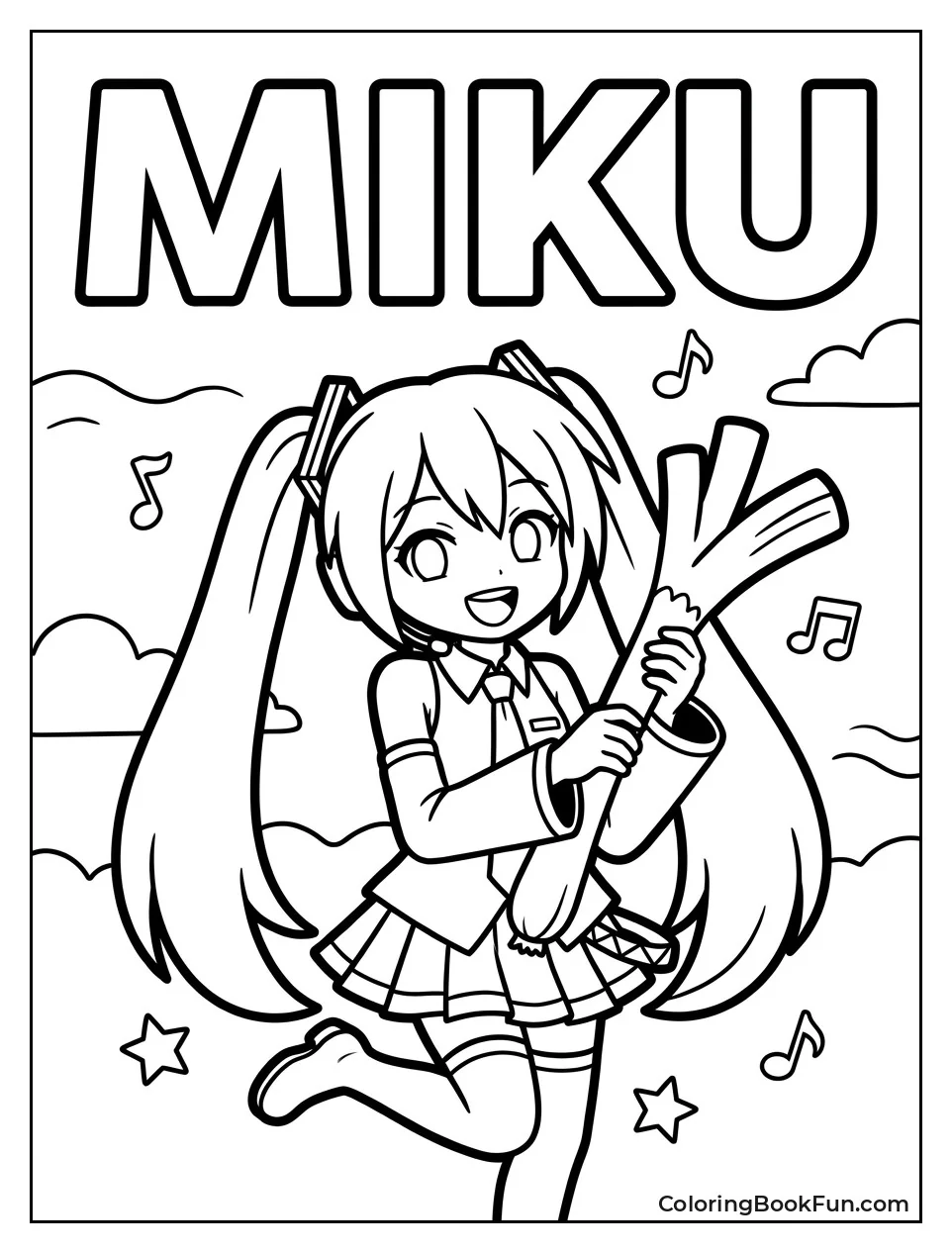 Miku Holds Her Leek