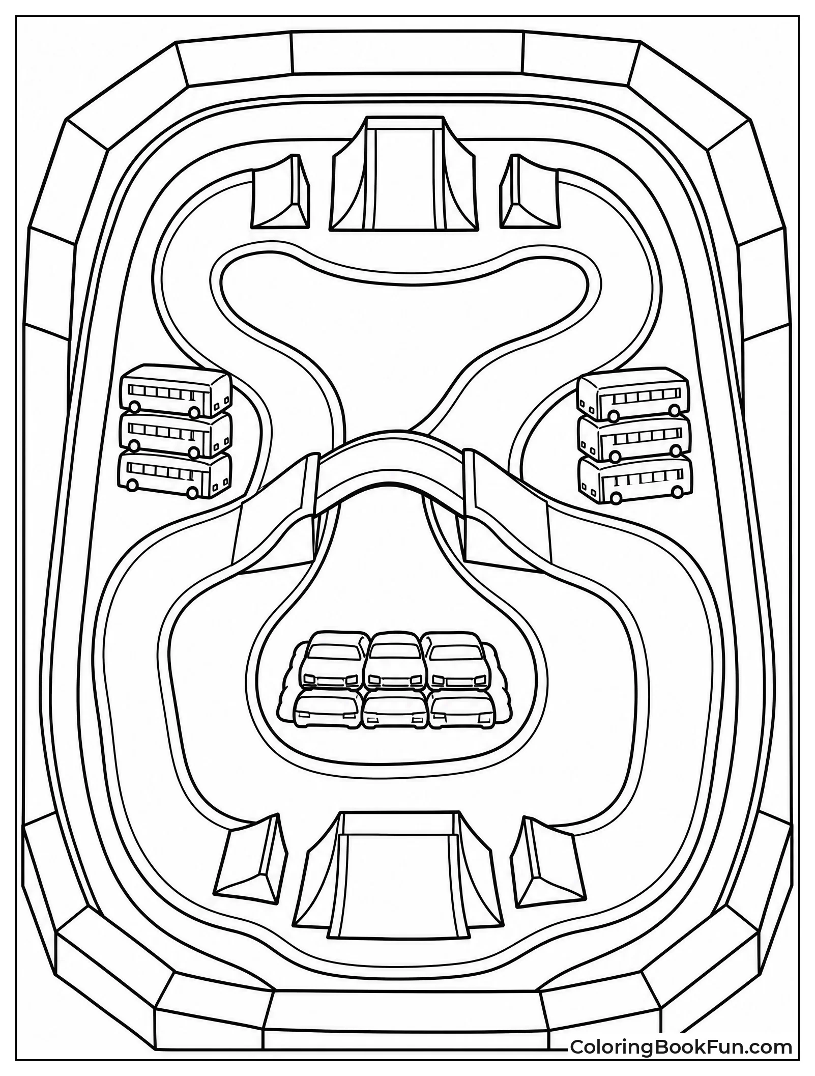 Top Down View of Track