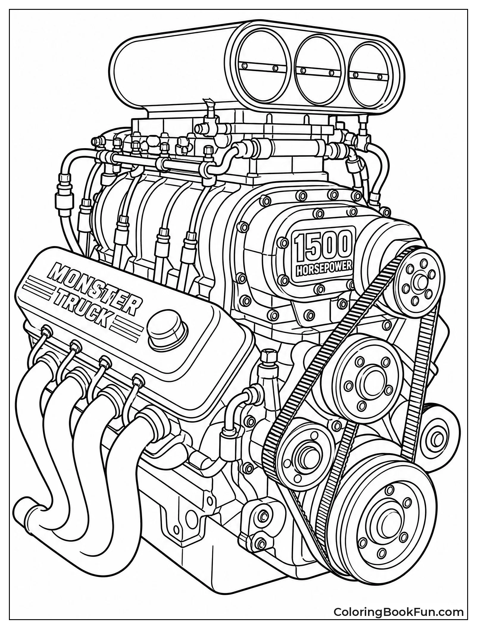 Big Engine Has Supercharger