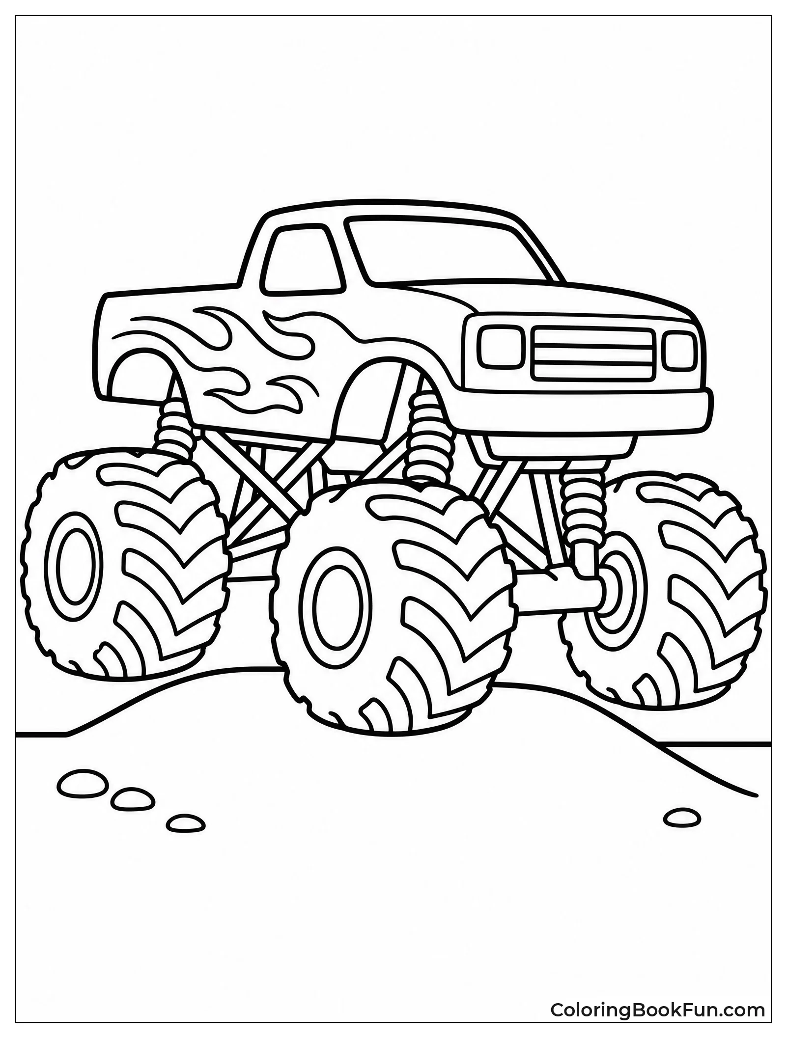 Simple Monster Truck for Kids