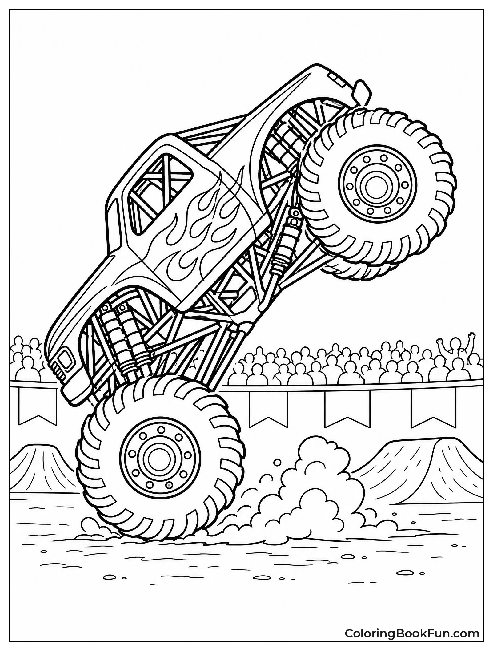 Truck Balances on Front Wheels