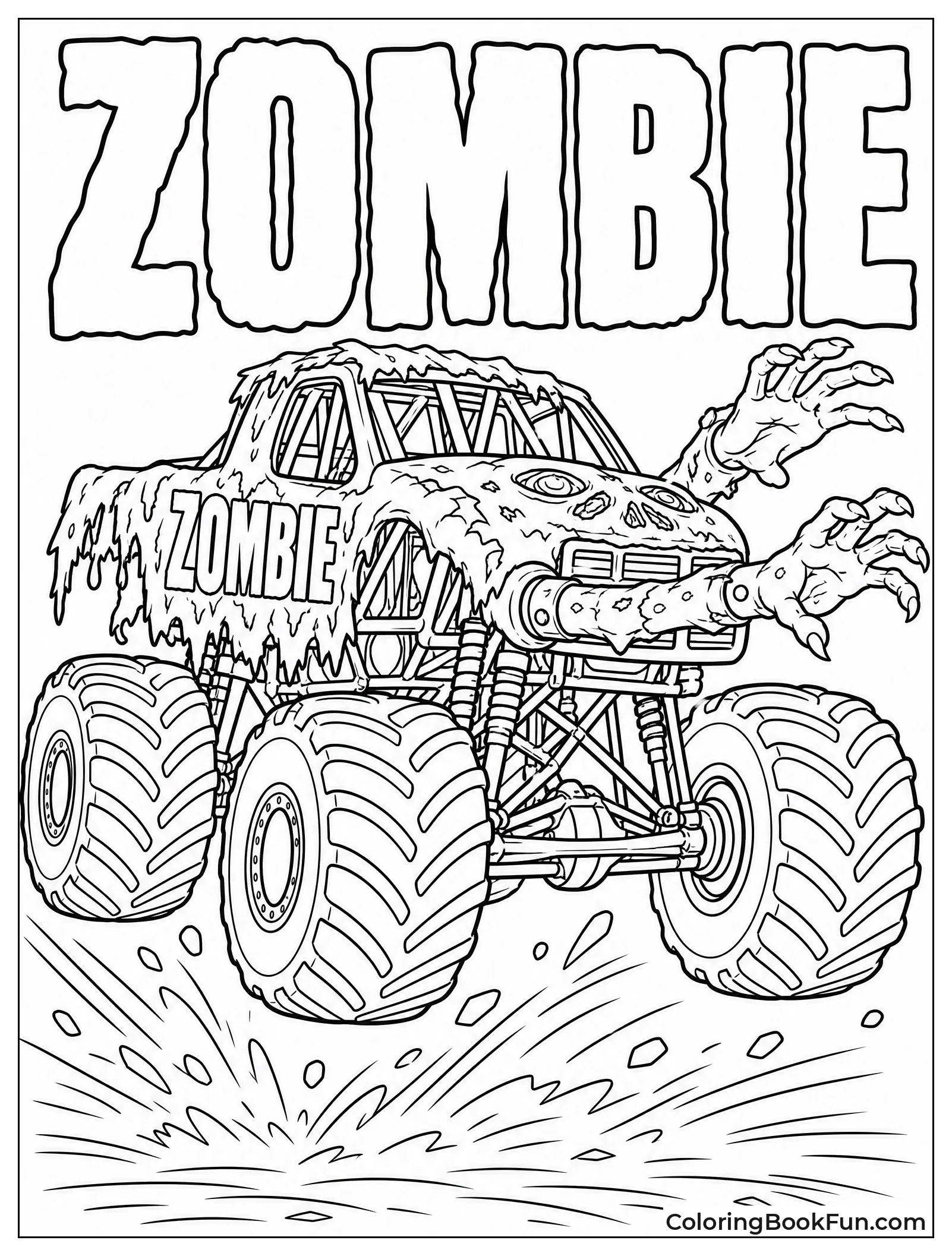 Zombie Truck Reaches With Arms