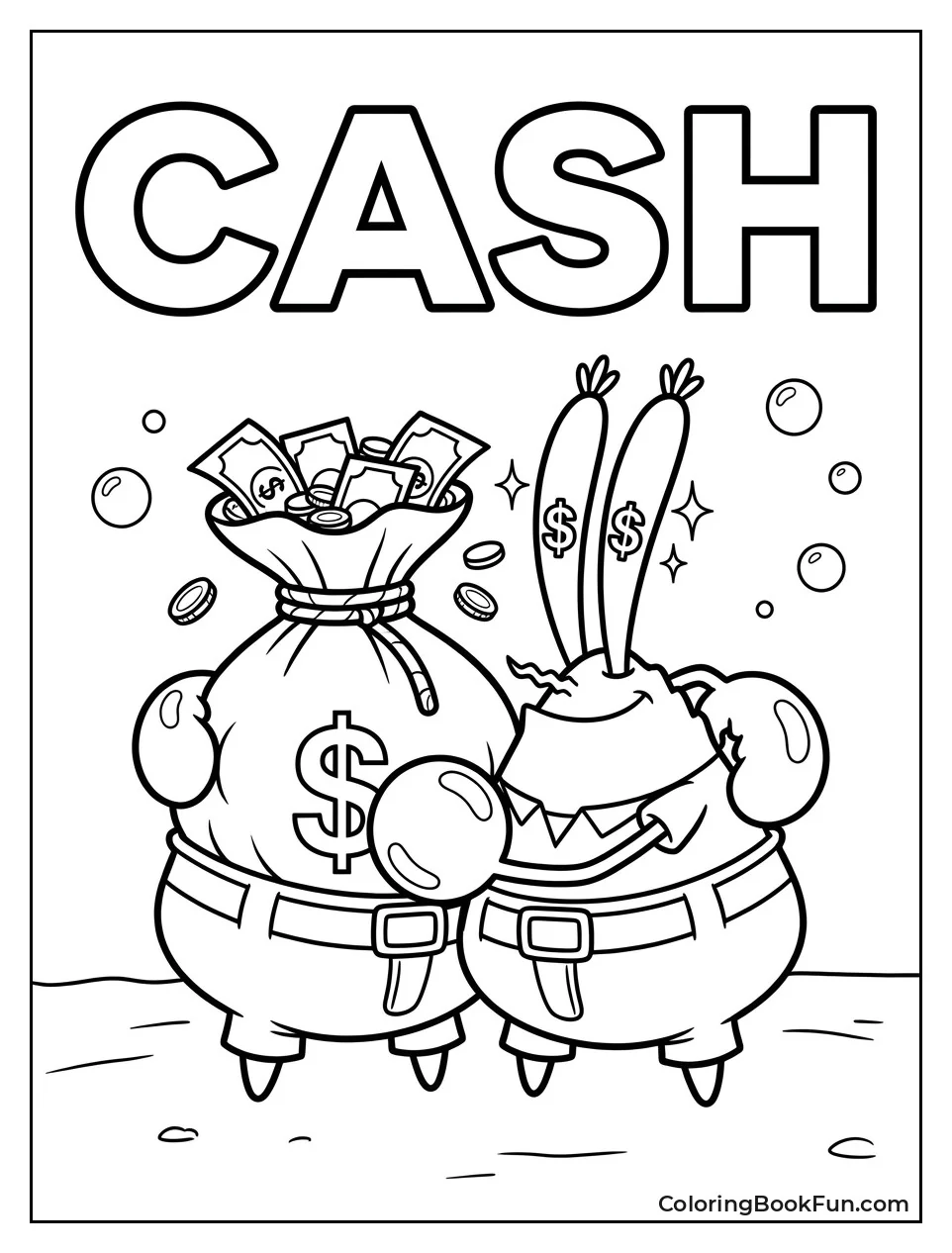 Hugging a Big Bag of Money