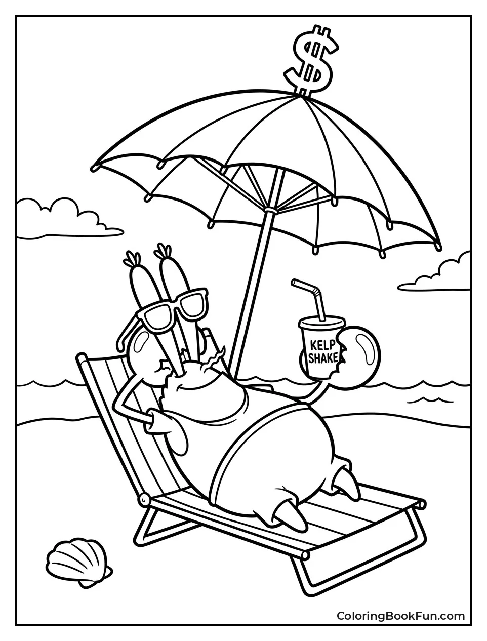 Relaxing on the Beach with Money