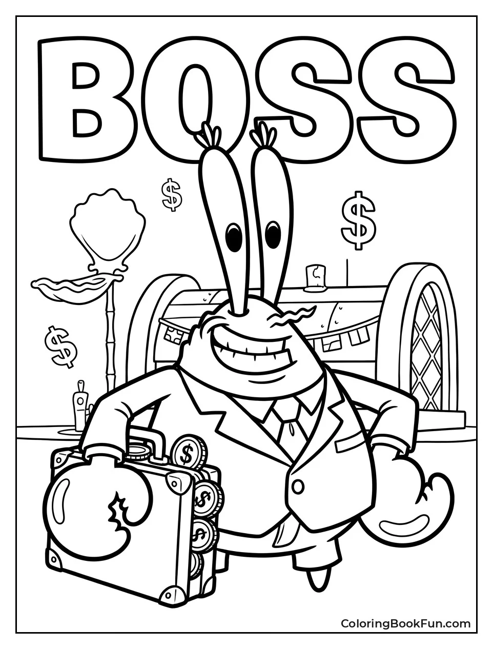Mr Krabs as a Businessman