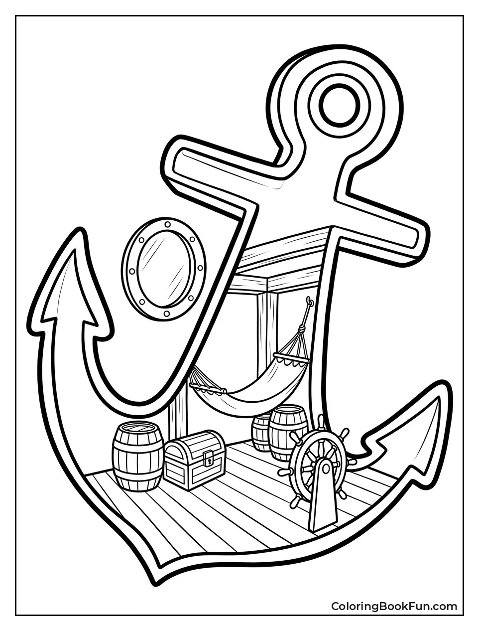 Inside His Anchor Shaped Home