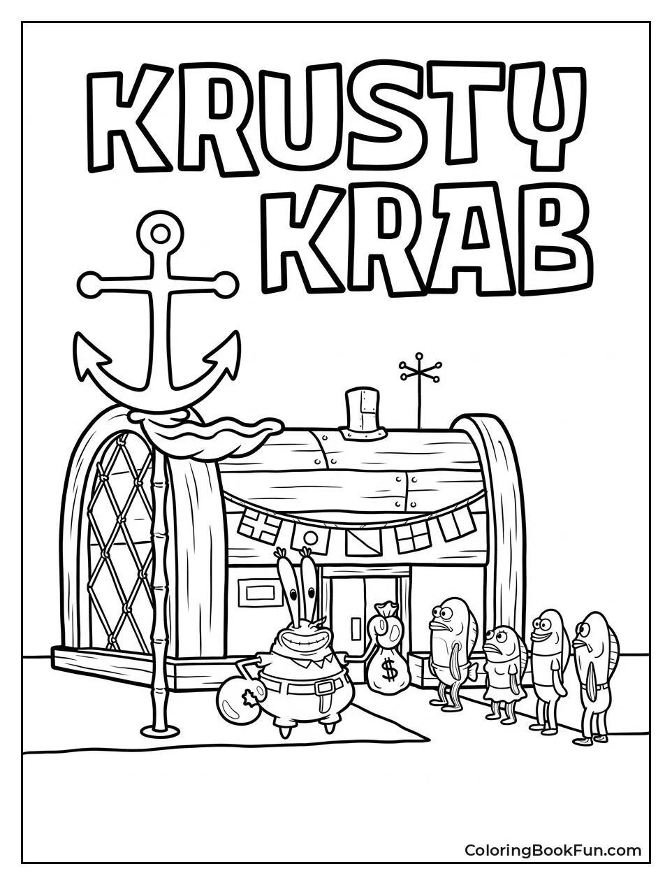 The Krusty Krab Restaurant Outside