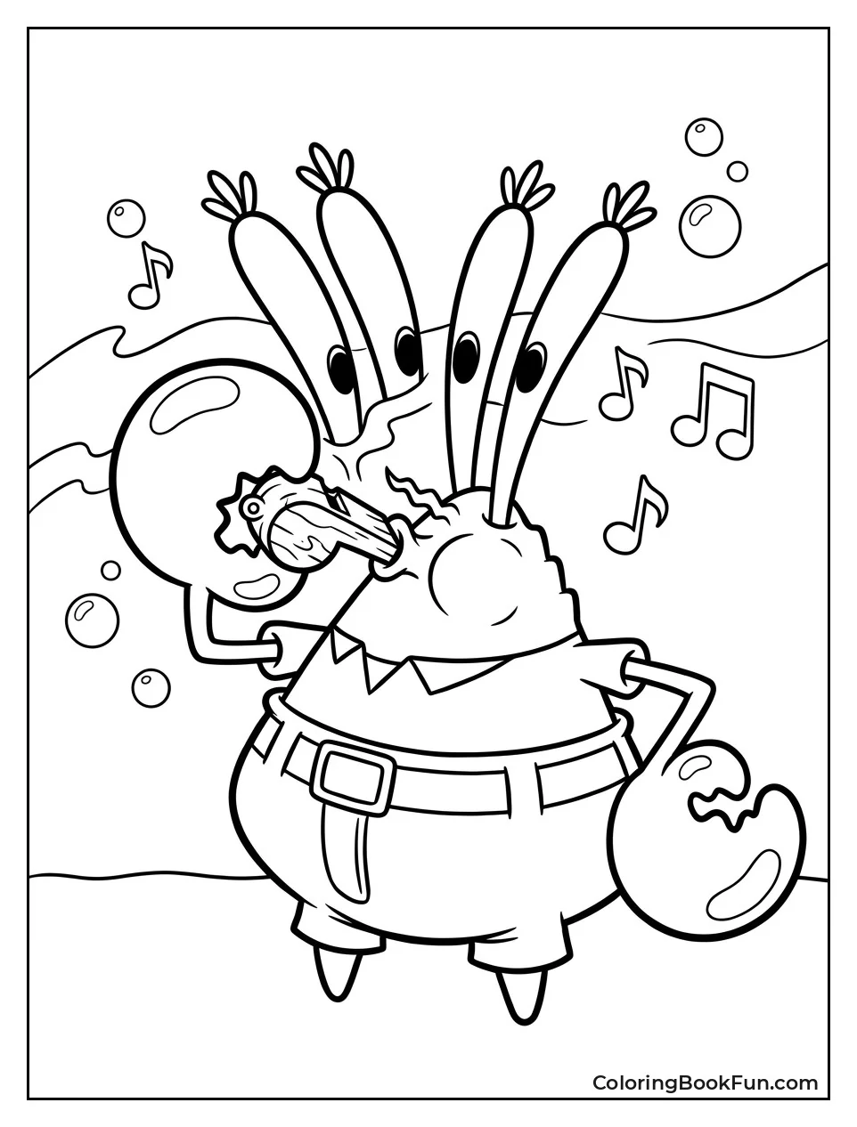 Playing a Penny Whistle Happily