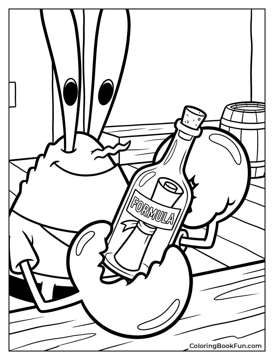 Holding the Secret Krabby Patty Formula