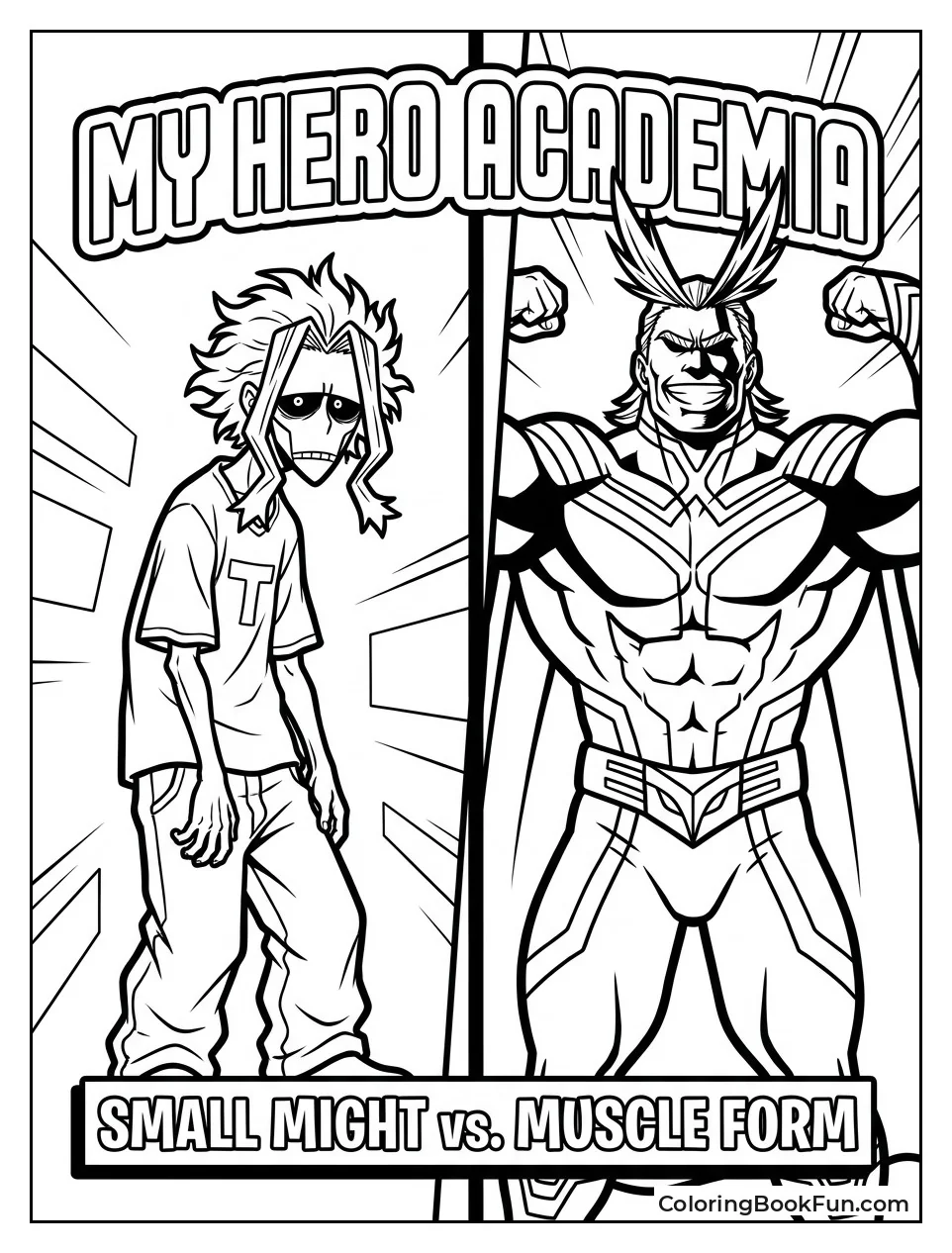 All Might Before and After