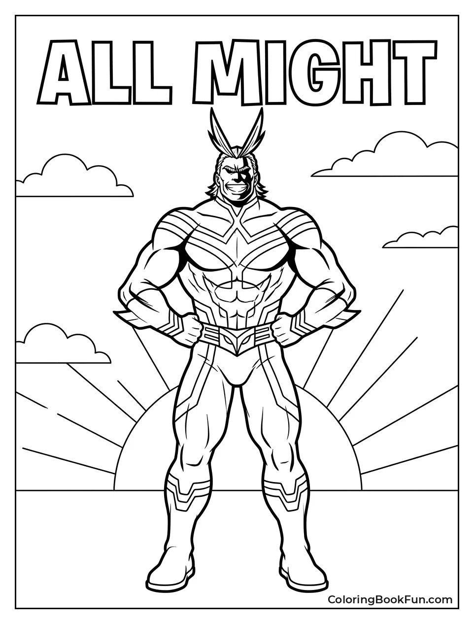 All Might Gives Thumbs Up
