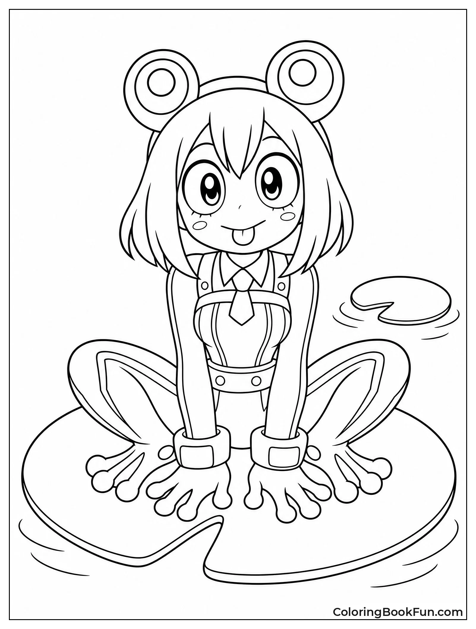 Froppy Sits on Lily Pad