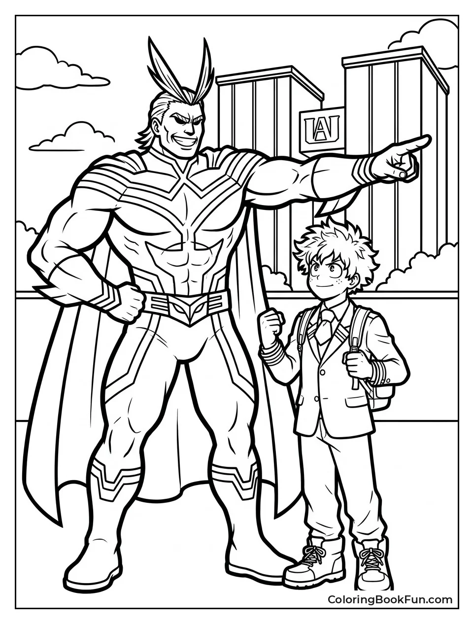 All Might Teaches Deku