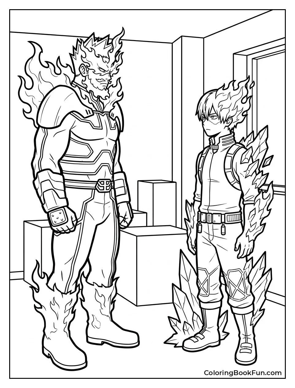 Endeavor and Shoto Share Moment