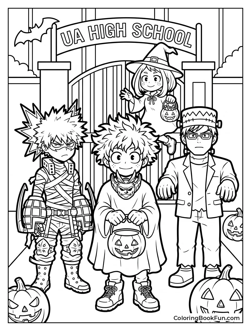 Students Wear Halloween Costumes