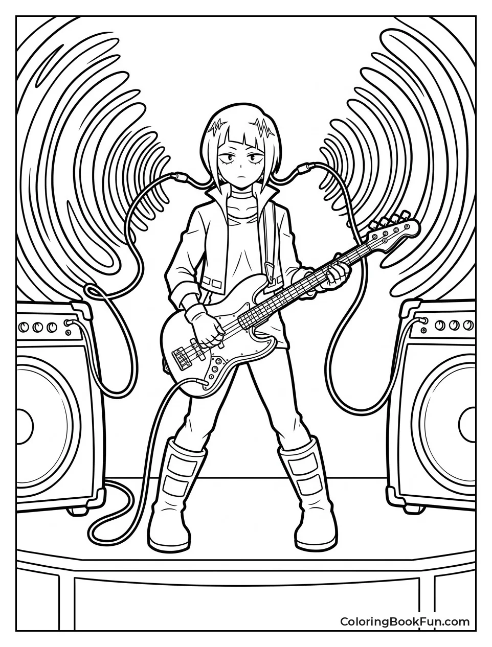 Jiro Plays Bass on Stage