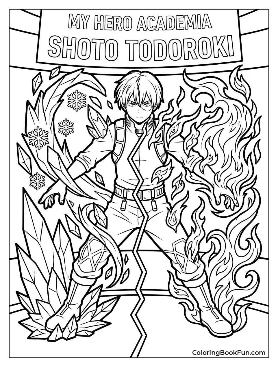Shoto Uses Ice and Fire