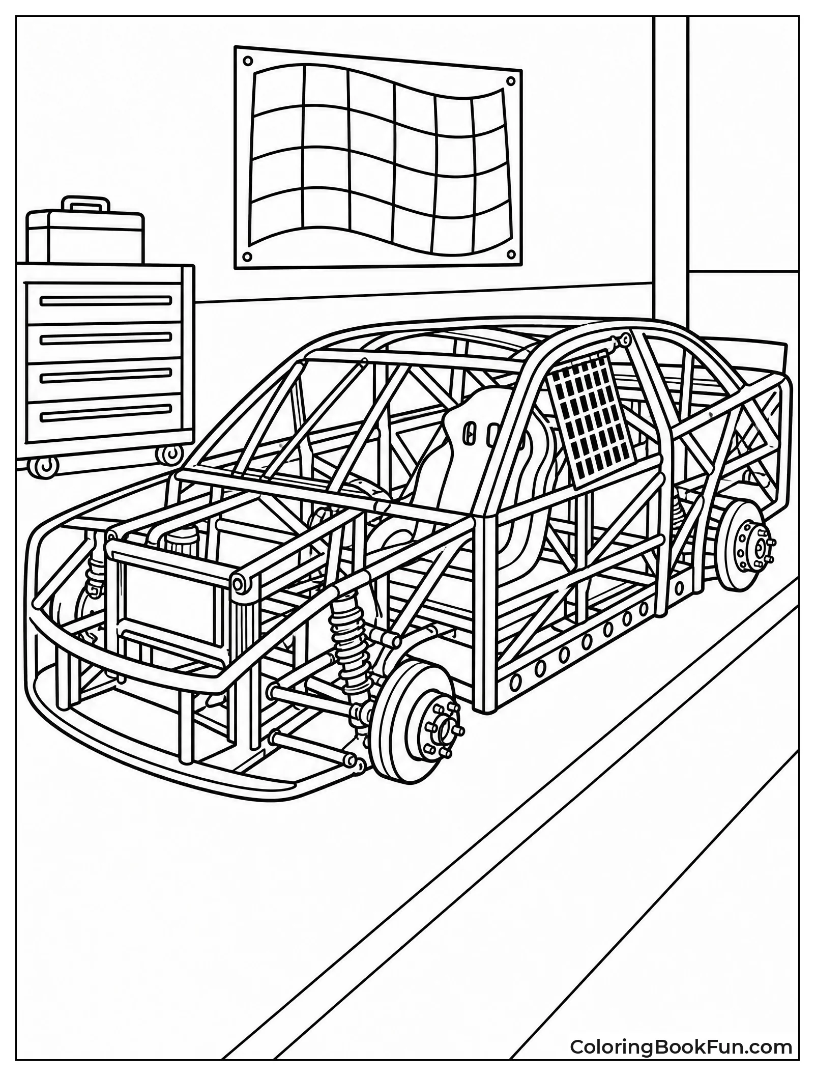 Car Frame Getting Built Strong