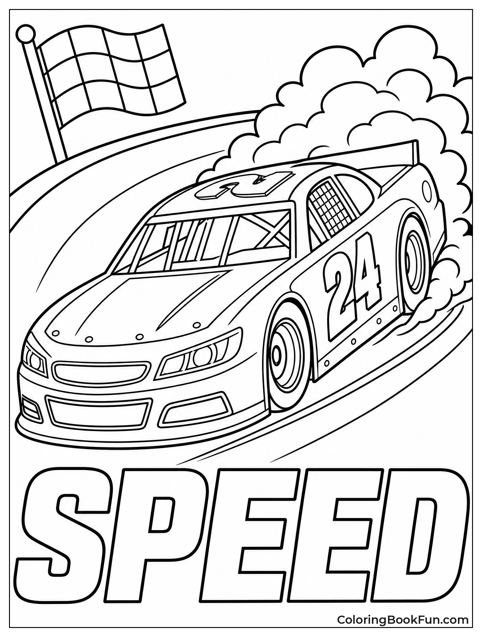 Car Leaning into a Turn