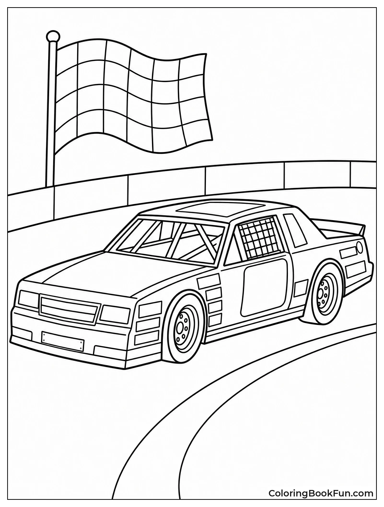 Retro Boxy Race Car