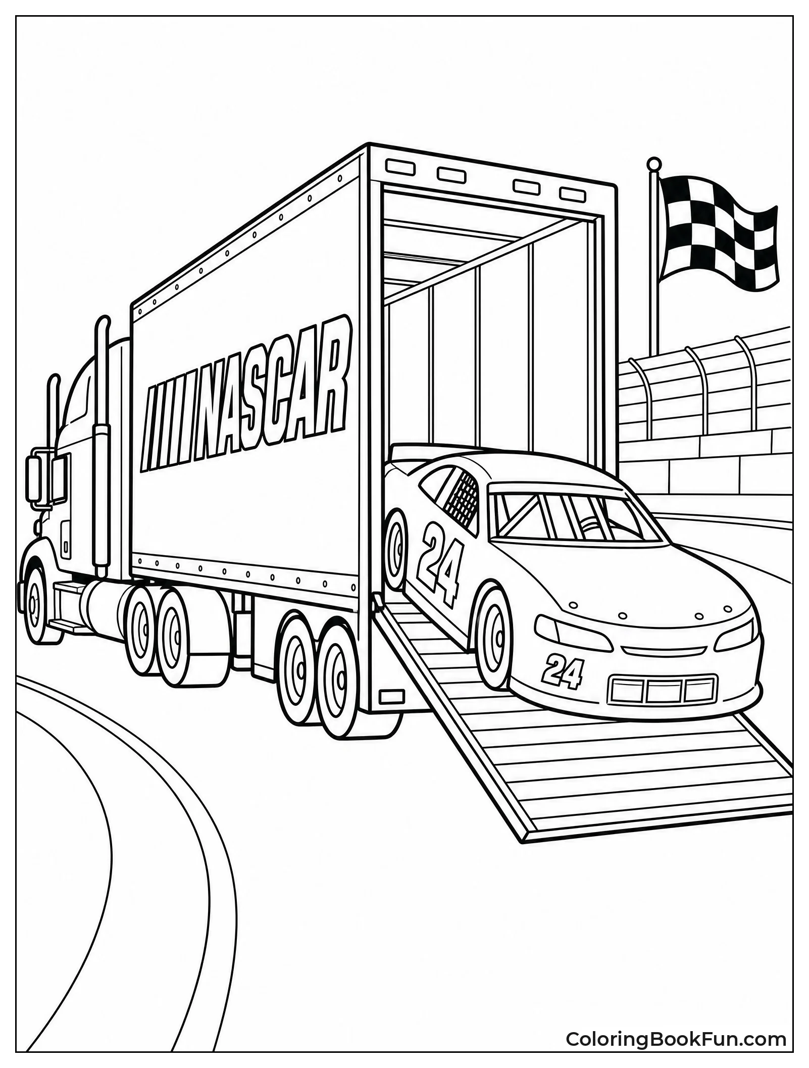 Big Hauler Unloading the Car