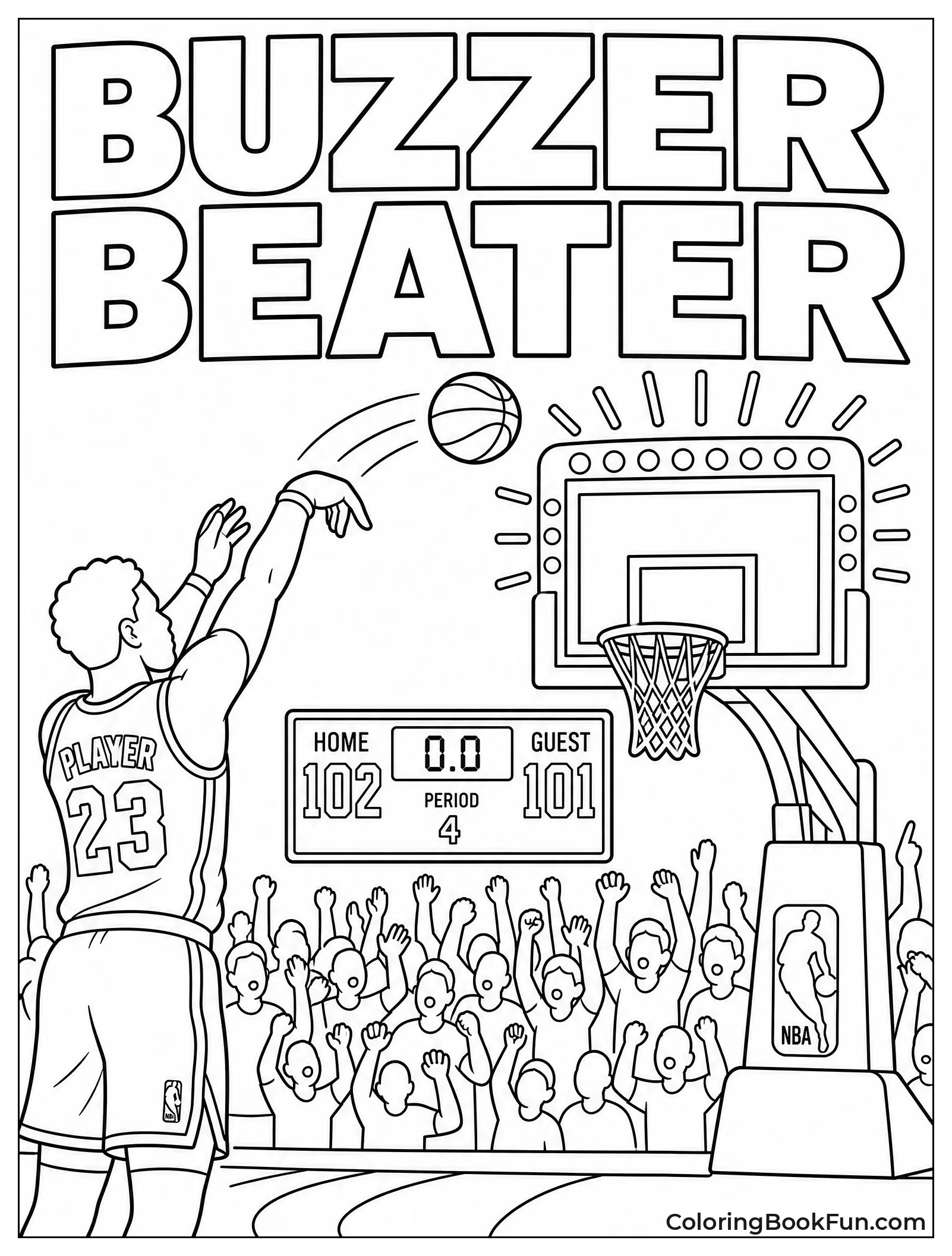 Player Shooting a Last Second Buzzer Beater