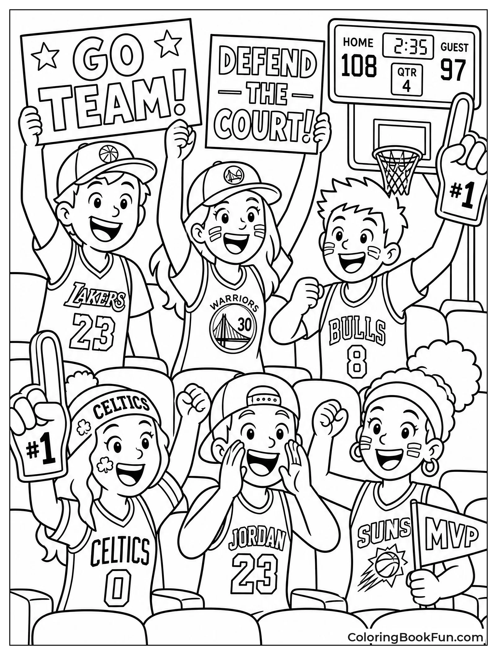 Excited Fans Cheering for Their Team