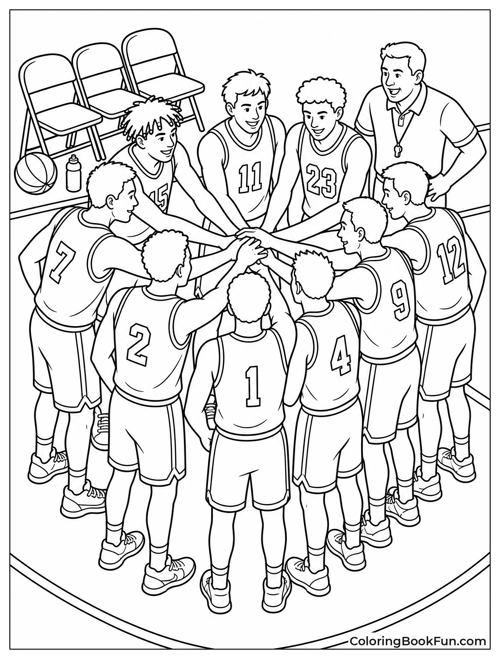Whole Team in a Huddle