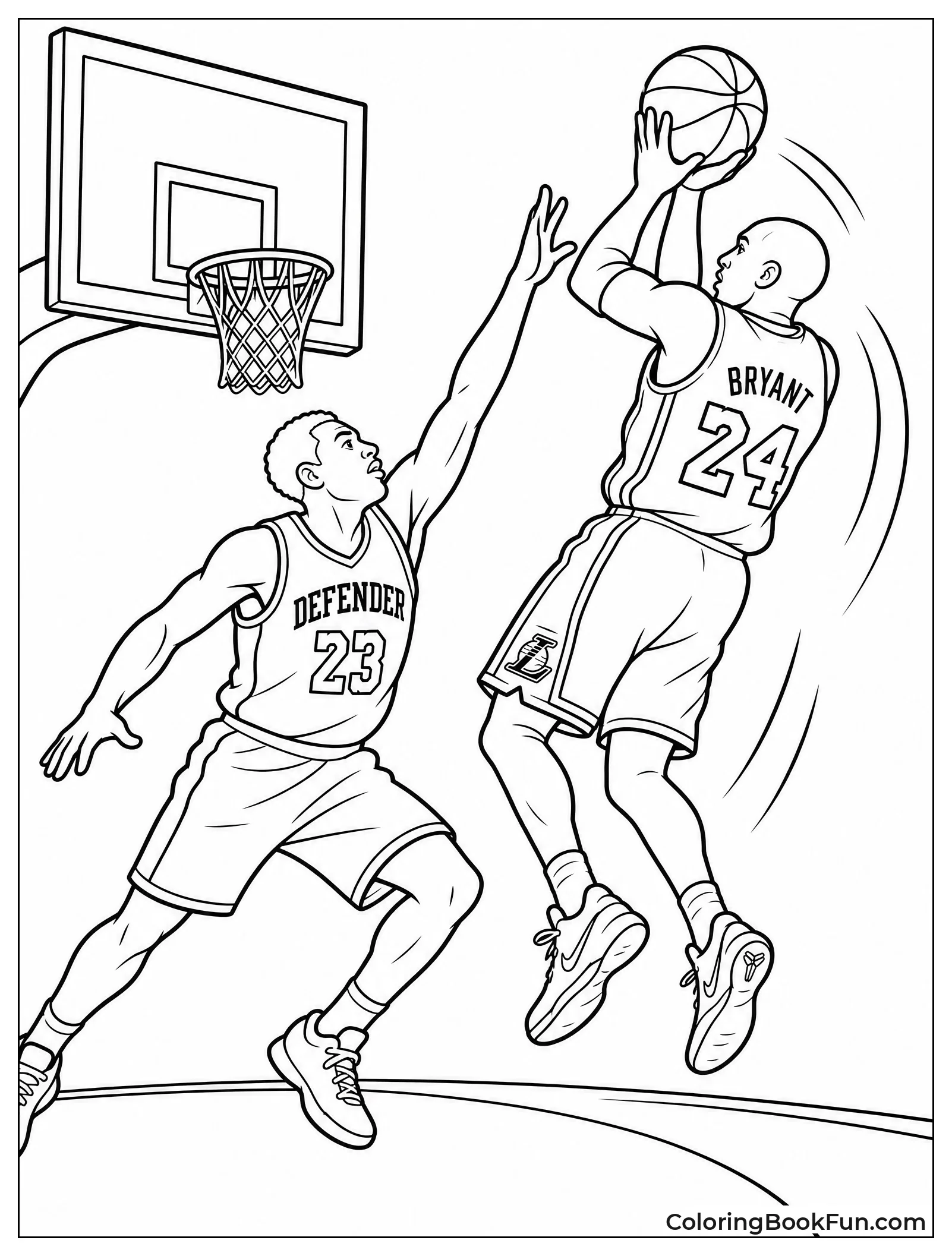 Kobe Bryant Shooting a Fadeaway Jumper
